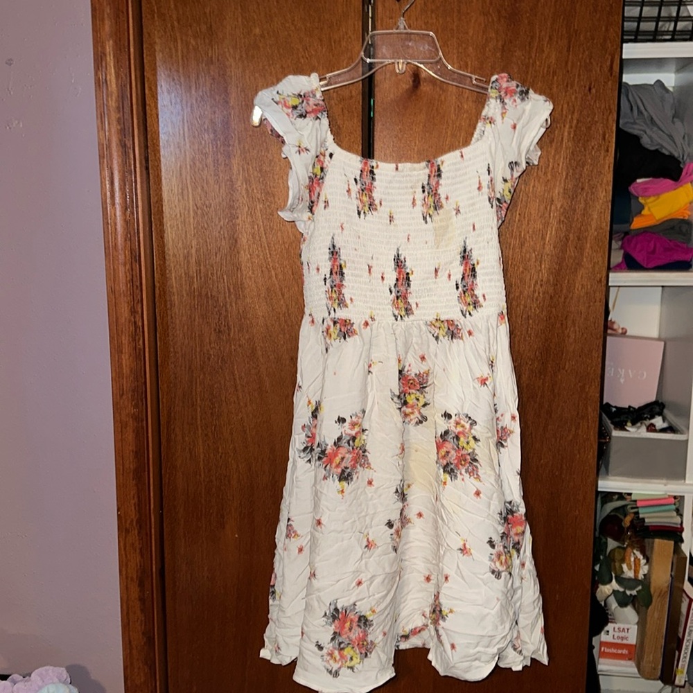 White floral summer dress torrid